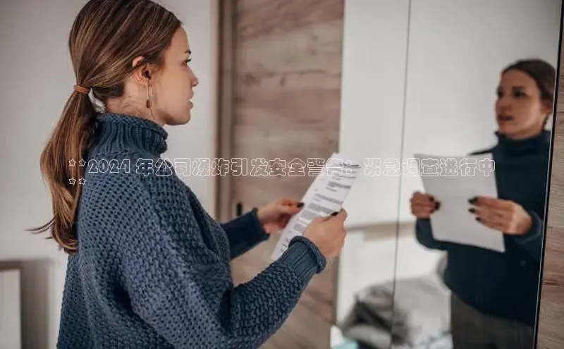 意昂体育4招商度小满支付**2024 年公司爆炸引发安全警告：紧急调查进行中
**